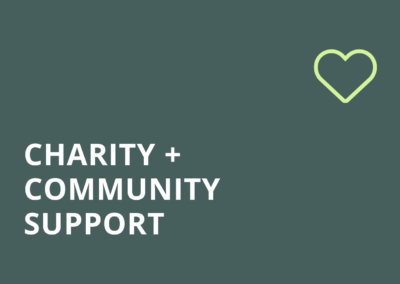 Charity + Community support