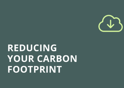Reducing your carbon footprint