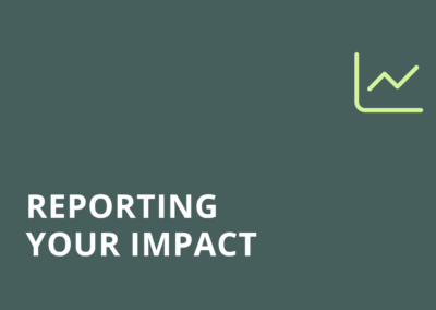 Reporting your impact