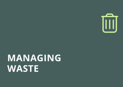 Managing waste